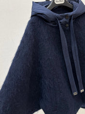MAX MARA 25S HOODED KNIT JACKET 107