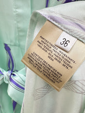HERMES 25S LONG SILK DRESS 022