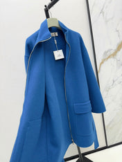 HERMES 25S STAND-COLLAR ZIP-UP JACKET 96710