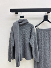 MAX MARA 25S KNIT SKIRT SET 092
