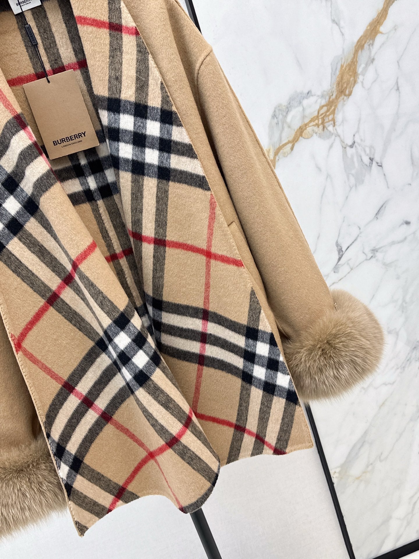 BURBERRY 25S REVERSIBLE KNIT COAT 252