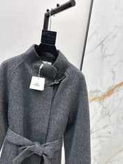 HERMES 25S LONG STAND-COLLAR COAT 451