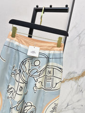 HERMES 25S WIDE‑LEG STRAIGHT PANTS 425