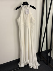 DIOR 26S PLEATED HALTER-NECK BLAZER DRESS 898