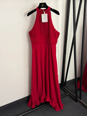 DIOR 26S PLEATED HALTER-NECK BLAZER DRESS 899