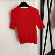 DIOR 26S SHORT-SLEEVE KNIT TOP 1131