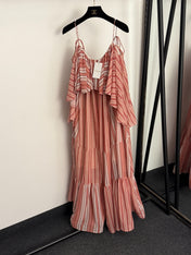 ZIMMERMANN 26S STRIPED SPAGHETTI STRAP DRESS STYLE 110