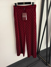GUCCI 26S EMBELLISHED VELVET PANTS 97