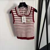 CELINE 26S LACE COLLAR KNIT VEST 135