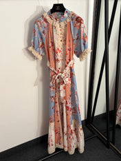 ZIMMERMANN 26S LACE COLLAR SHORT-SLEEVE DRESS STYLE 84