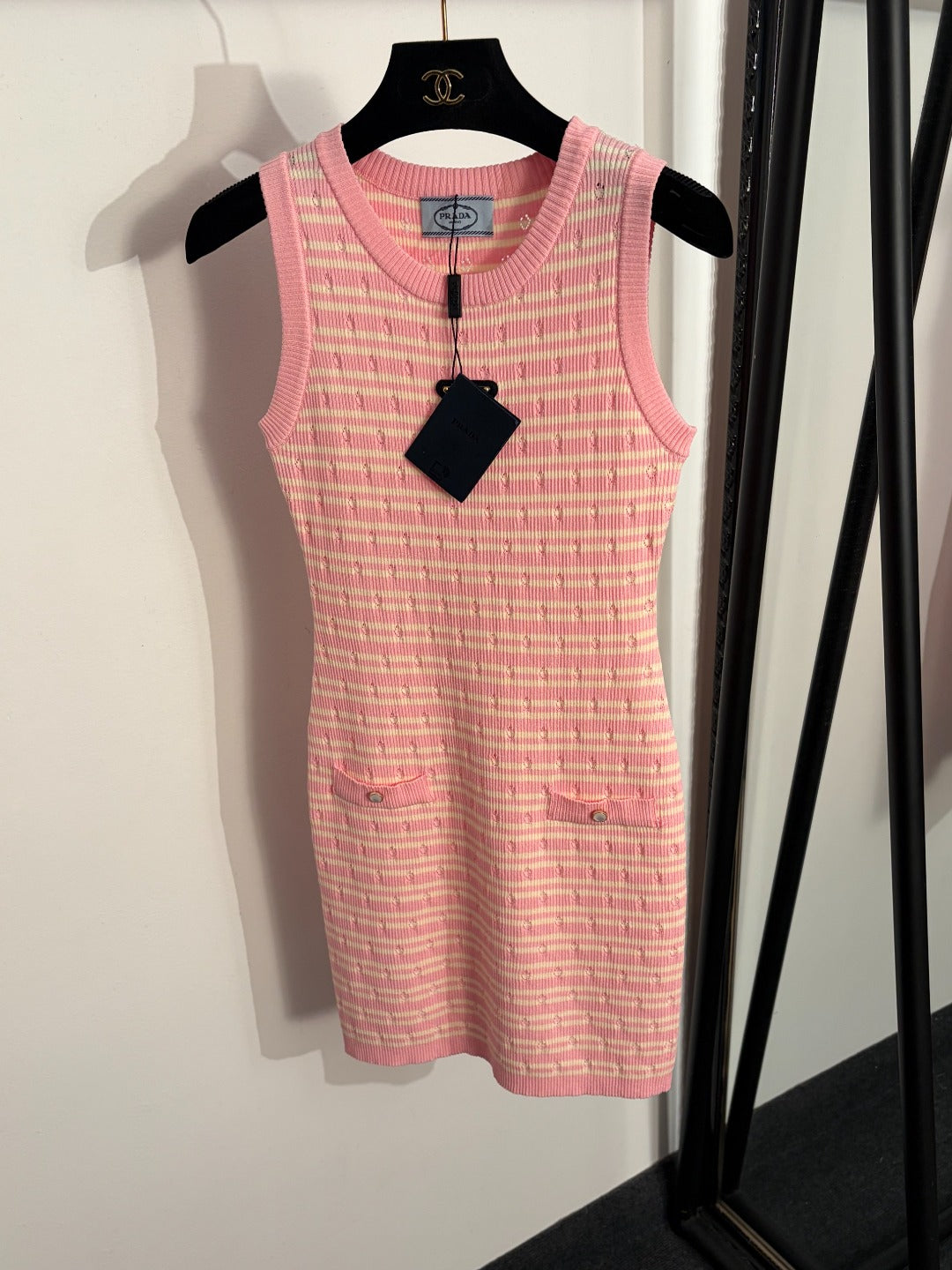 PRADA 26S SLEEVELESS KNIT DRESS STYLE 854