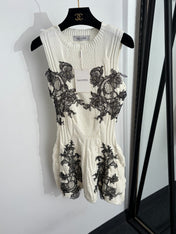 VALENTINO 26S SLEEVELESS KNIT MINI DRESS 419
