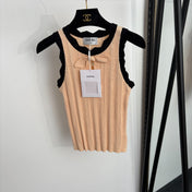 CHANEL 26S BOW-NECK KNITTED VEST 1373
