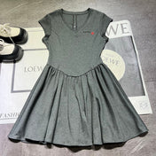 MIUMIU 26S V-NECK MINI DRESS 936