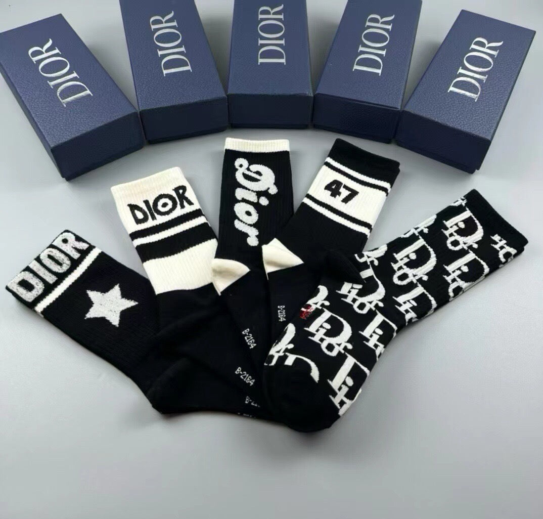 DIOR 26S CREW SOCKS 410324 (1 BOX)
