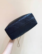CHANEL 25S SHOPPING BAG 33 IN BROWN AND BLACK SUEDE CALFSKIN