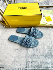 FF 5 Denim Canvas Slide