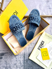 FF 5 Denim Canvas Slide