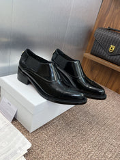 DIOR 25S DANDY DERBY SHOE 35MM IN BLACK BRUSHED CALFSKIN