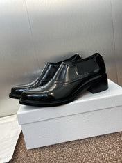 DIOR 25S DANDY DERBY SHOE 35MM IN BLACK BRUSHED CALFSKIN