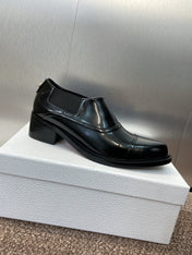 DIOR 25S DANDY DERBY SHOE 35MM IN BLACK BRUSHED CALFSKIN