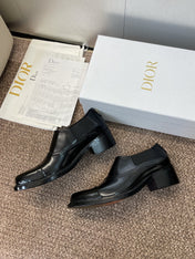 DIOR 25S DANDY DERBY SHOE 35MM IN BLACK BRUSHED CALFSKIN