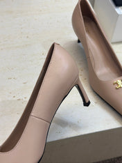 CELINE 26S HIGH HEELS 65 MM IN NUDE BEIGE CALFSKIN