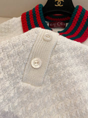 GUCCI SHORT-SLEEVE KNIT POLO SHIRT STYLE 113
