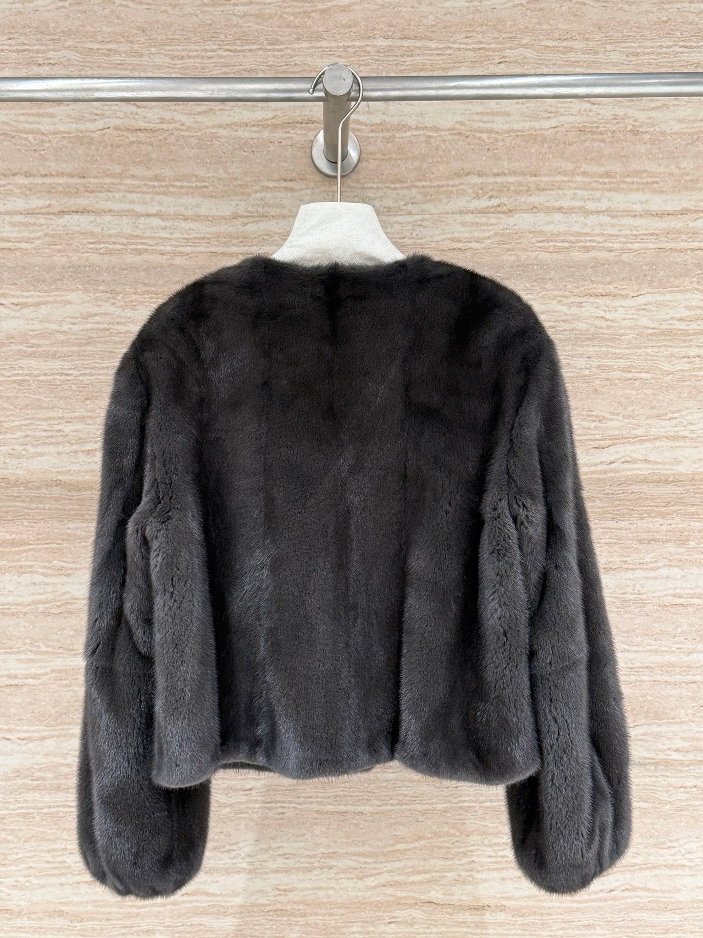 HERMES 25S SHORT MINK FUR COAT 177