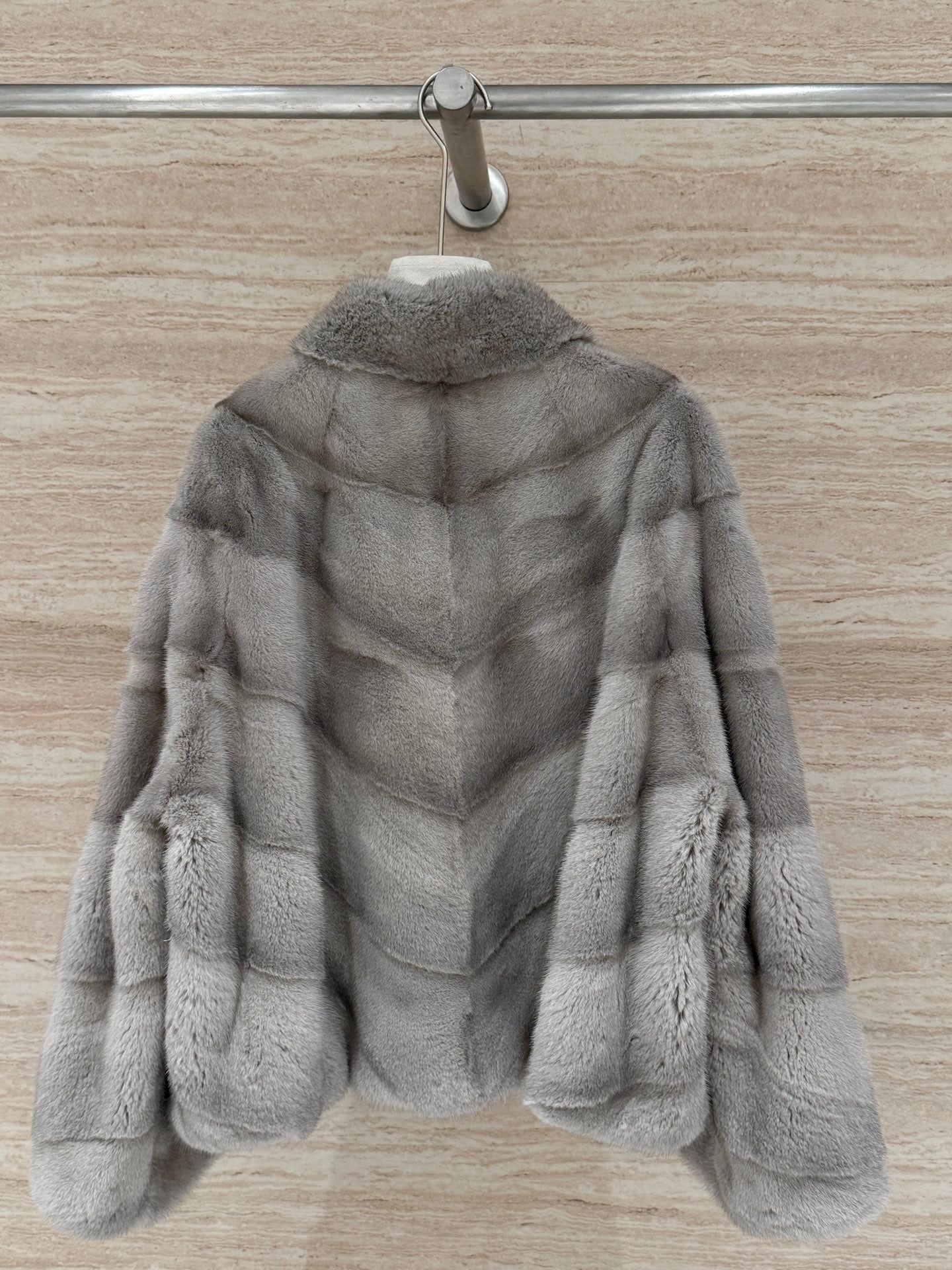 DIOR 25S STAND-COLLAR MINK FUR JACKET 777