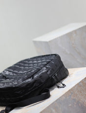BACKPACK 37 IN BLACK PLAID NYLON