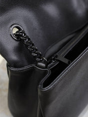 WEST HOLLYWOOD SMALL BAG 24 IN BLACK CALFSKIN BLACK HARDWARE