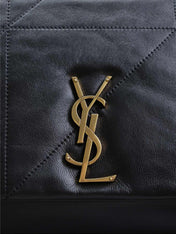 JAMIE 4.3 LARGE BAG 43 IN BLACK LAMBSKIN GOLD HARDWARE