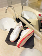 SL SL/61 SNEAKERS WHITE AND RED CALFSKIN