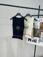 CHANEL SLEEVELESS KNIT TOP 273202