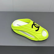 New Double C Foam Lightweight Slippers Boat Lemon Yelllow