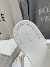 MILA PLATFORM 5 CM IN WHITE NYLON WITH EMBROIDERED LOGO
