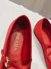PRA SATIN BALLERINAS CRIMSON