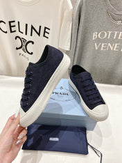 PRA PRINTED COTTON SNEAKERS BALTIC BLUE CANVAS