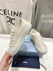 PRA PRINTED COTTON SNEAKERS WHITE CANVAS