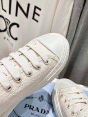 PRA PRINTED COTTON SNEAKERS WHITE CANVAS