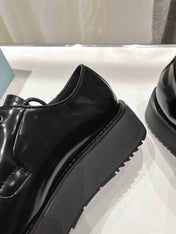 PRA BRUSHED LEATHER LOAFERS JET-BLACK