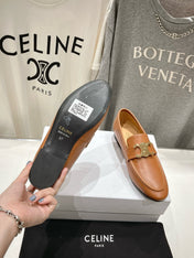 TRIOMPHE LOAFER IN BRONZE BROWN SMOOTH CALFSKIN GOLD HARDWARE