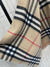 BURBERRY 25S HOODED CASHMERE PONCHO 2768