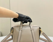 FENDI 27 BAG IN TAN BROWN CALFSKIN WITH GOLD HARDWARE