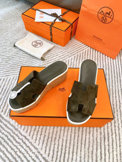 EZE 65 SANDAL ARMY SUEDE