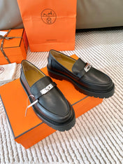 ICONE LOAFER IN BLACK CALFSKIN
