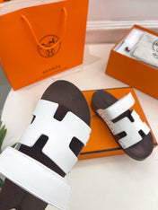 KOS CLOG IN WHITE CALFSKIN
