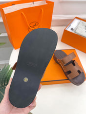 KOS CLOG IN BRONZE BROWN CALFSKIN