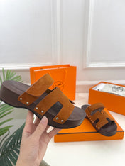 KOS CLOG IN BRONZE BROWN SUEDE